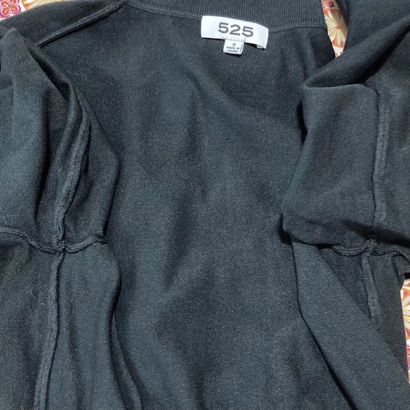 525 America Black Sweater Dress | Long Sleeve | Button Up Collar - Picture 8 of 14